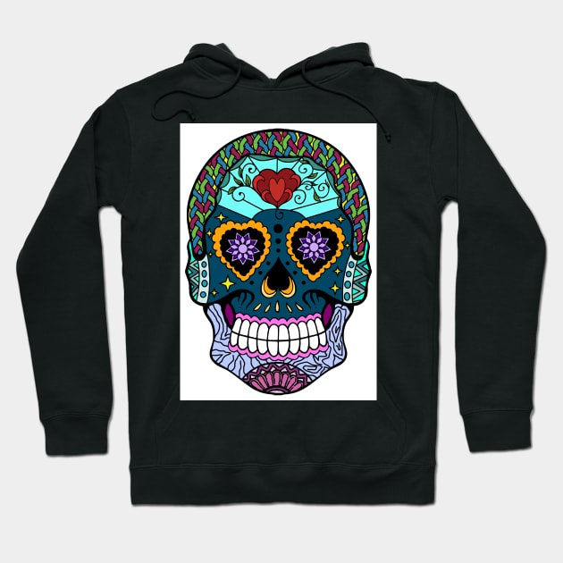 Sugar Skull 22 (Style:1) Hoodie by luminousstore